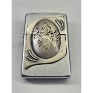 Sharp Dragon Surprise Egg Emblem Zippo Lighter 2003 Hatching Egg Owl 3D Emblem